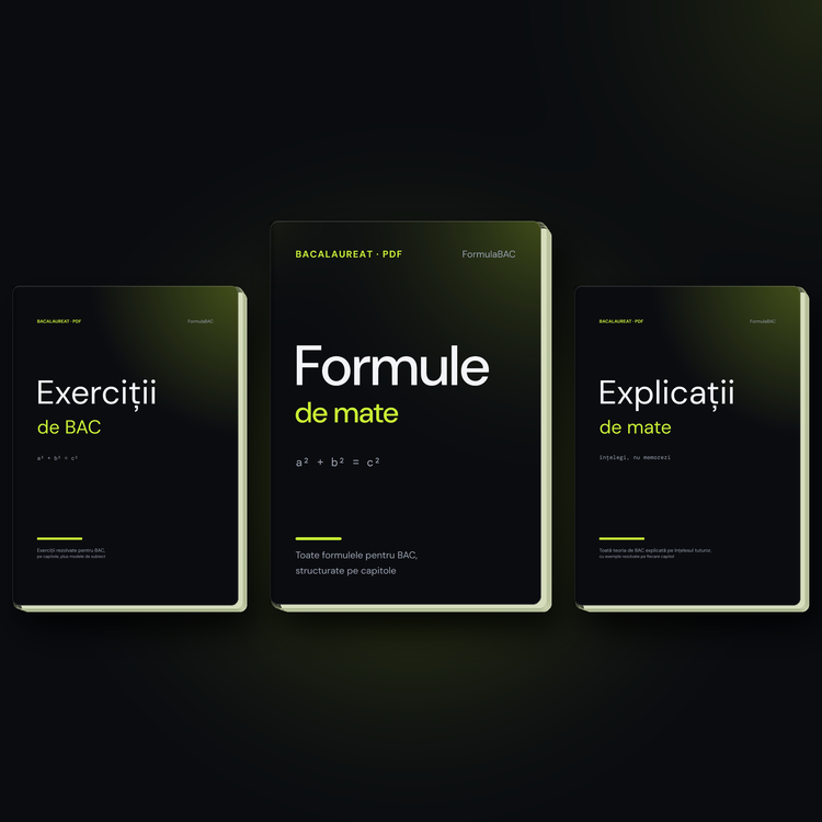 FormulaBAC  Formule + Explicatii + Exercitii